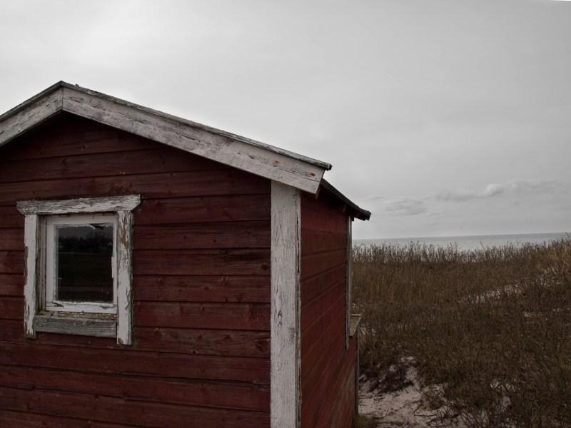 Red beach hut Falsterbo